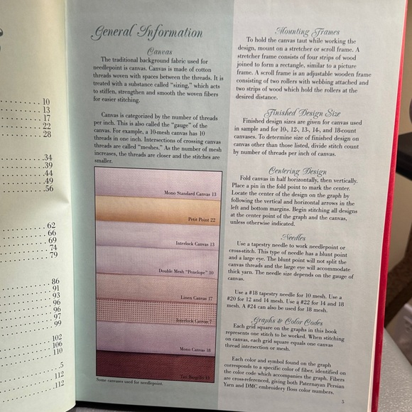 Needlepoint Book with Colorful Designs - Picture 5 of 9